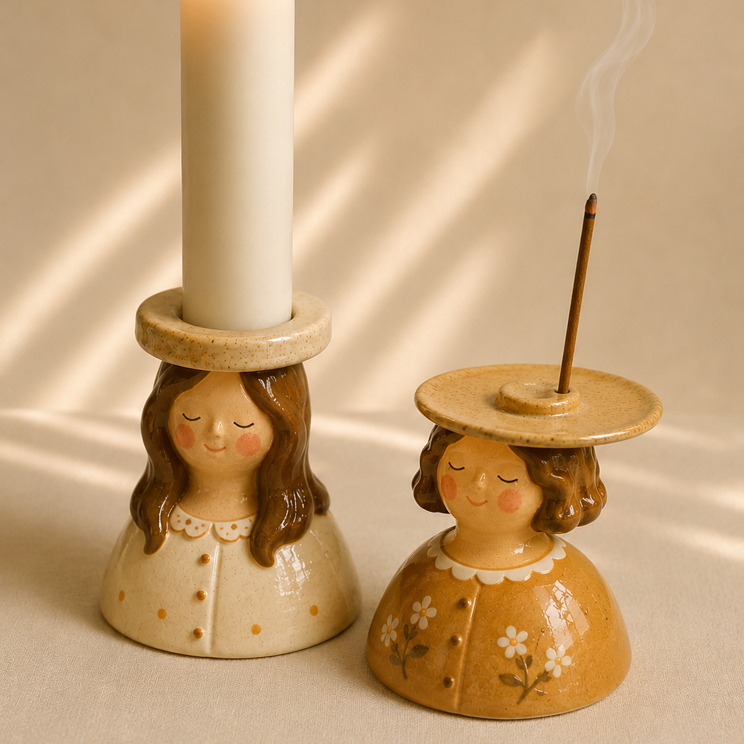 October handbuilt candle/incense holder workshop