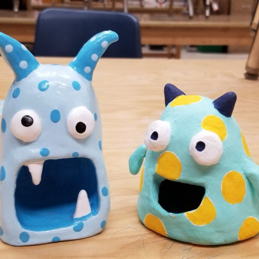 September Parents and Kids workshop - Monster Family (Sculpting and Painting Days)