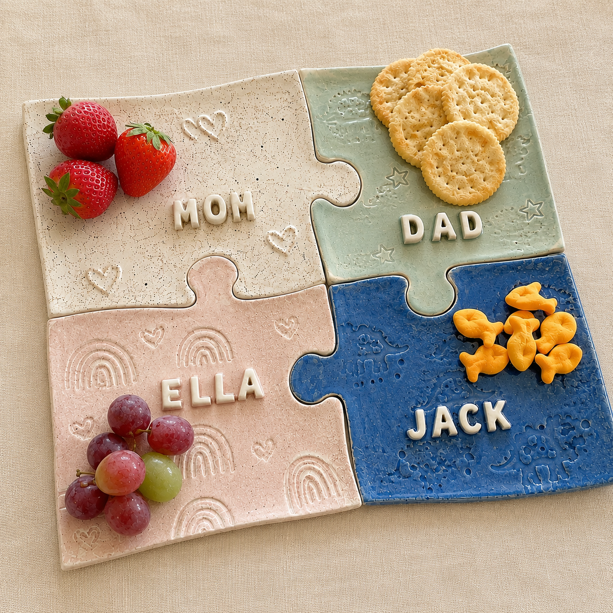 September Parent and Kids workshop - Puzzle Serving Tray (Sculpting and Painting Days)