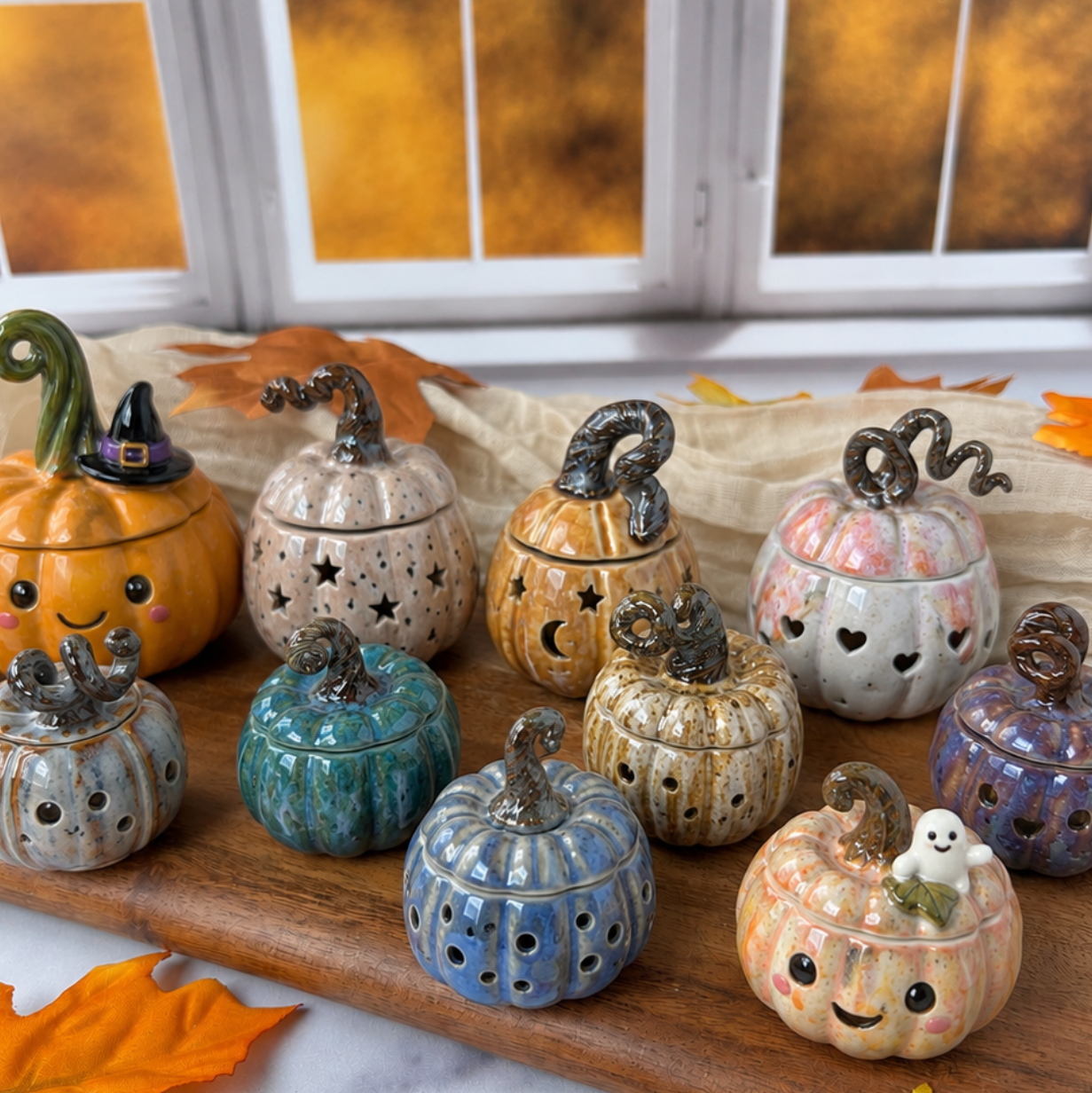 October Parents and Kids workshop - Lidded Pumpkin Patch (Sculpting and Painting Days)